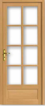 Porte Lilas - bois exotique teinte hetre