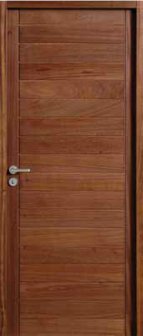 porte Agate en bois exotique ton acajou