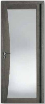 porte Cristal en Chene ton ardoise brosse