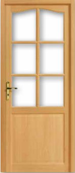Porte Jonquille - Bois exotique teinte hetre