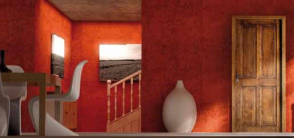 porte Tenor en chene finition antiquaire en situation