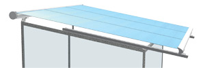 store de toiture de veranda b127