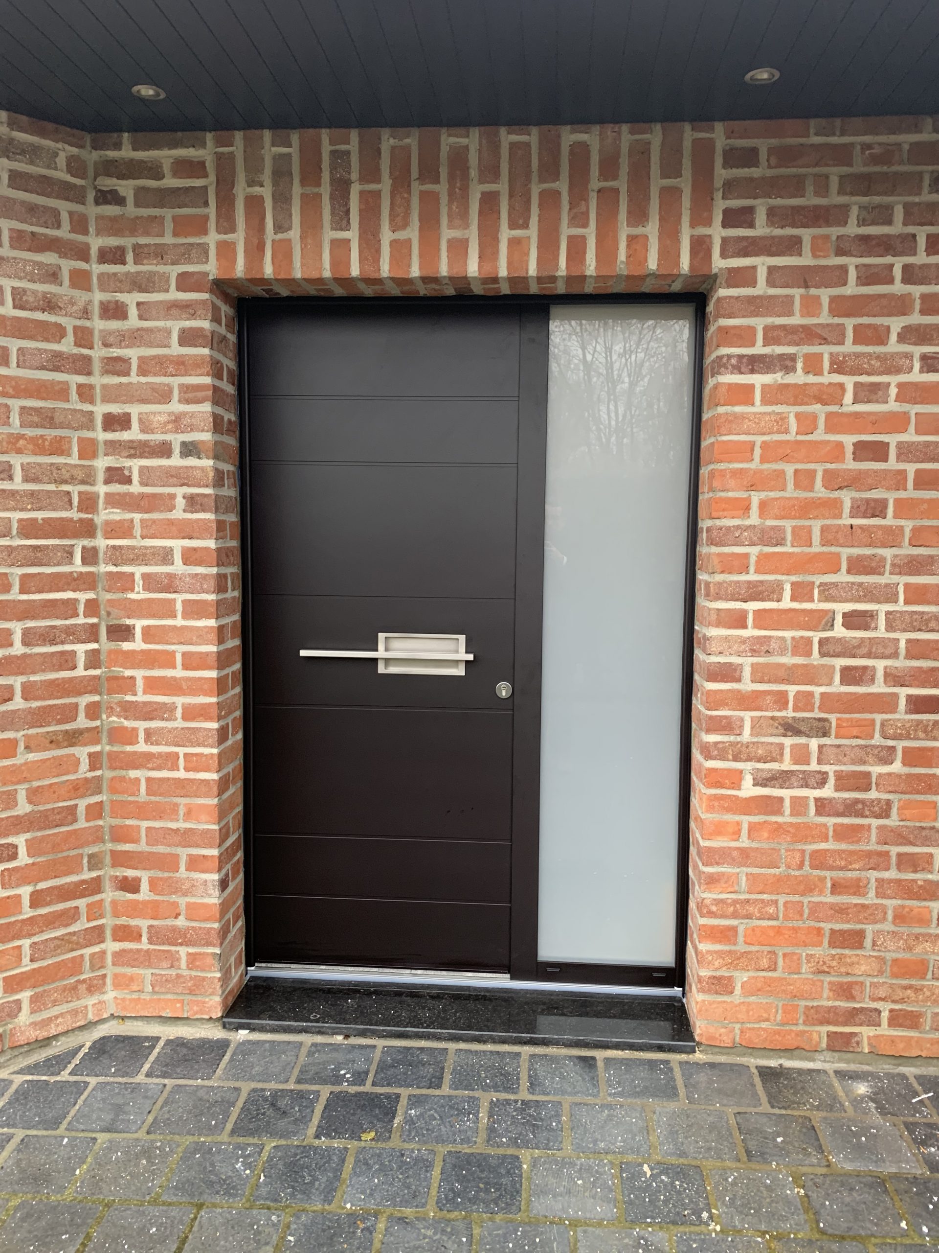 Porte d'entrée monobloc aluminium Euradif